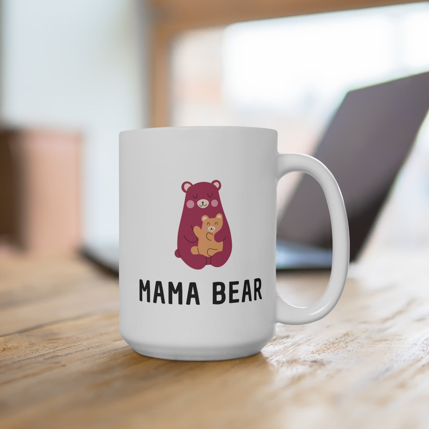 Ceramic Mug- Pink Mama Bear