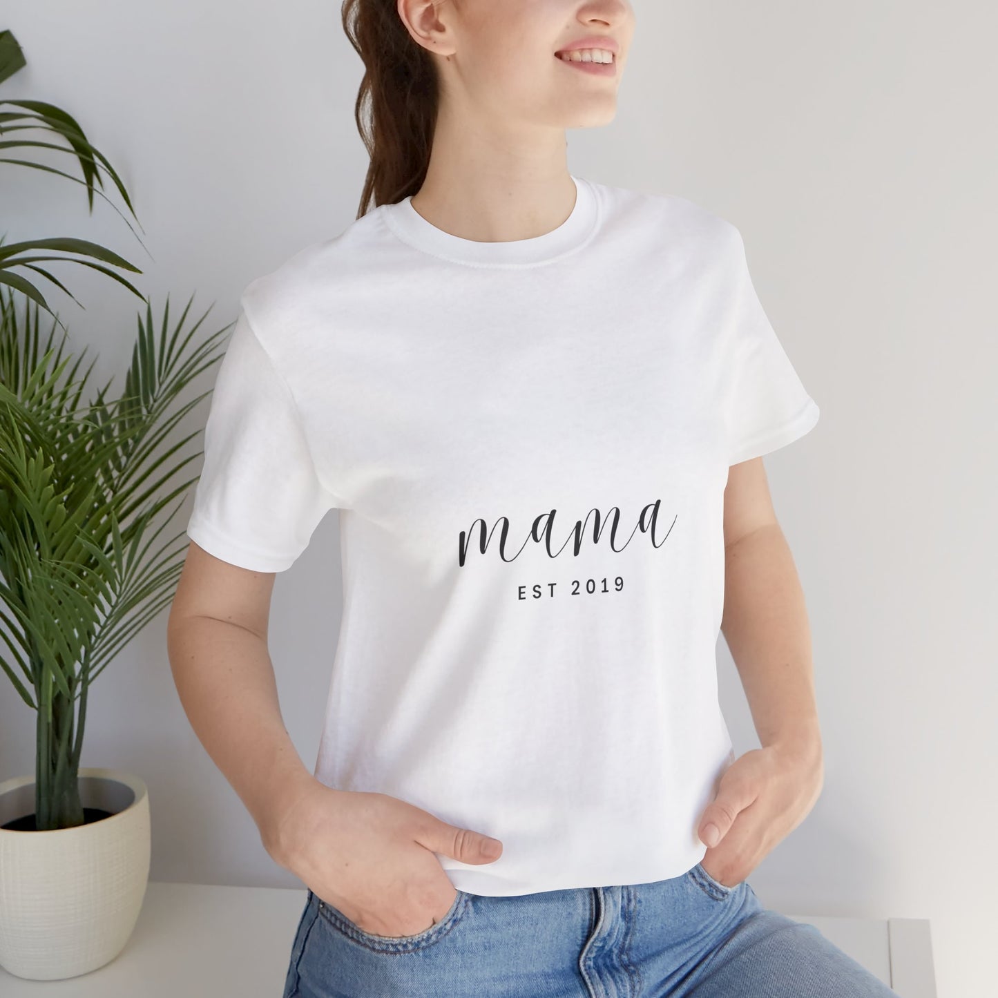 Unisex Jersey Short Sleeve Tee- MAMA EST 2019