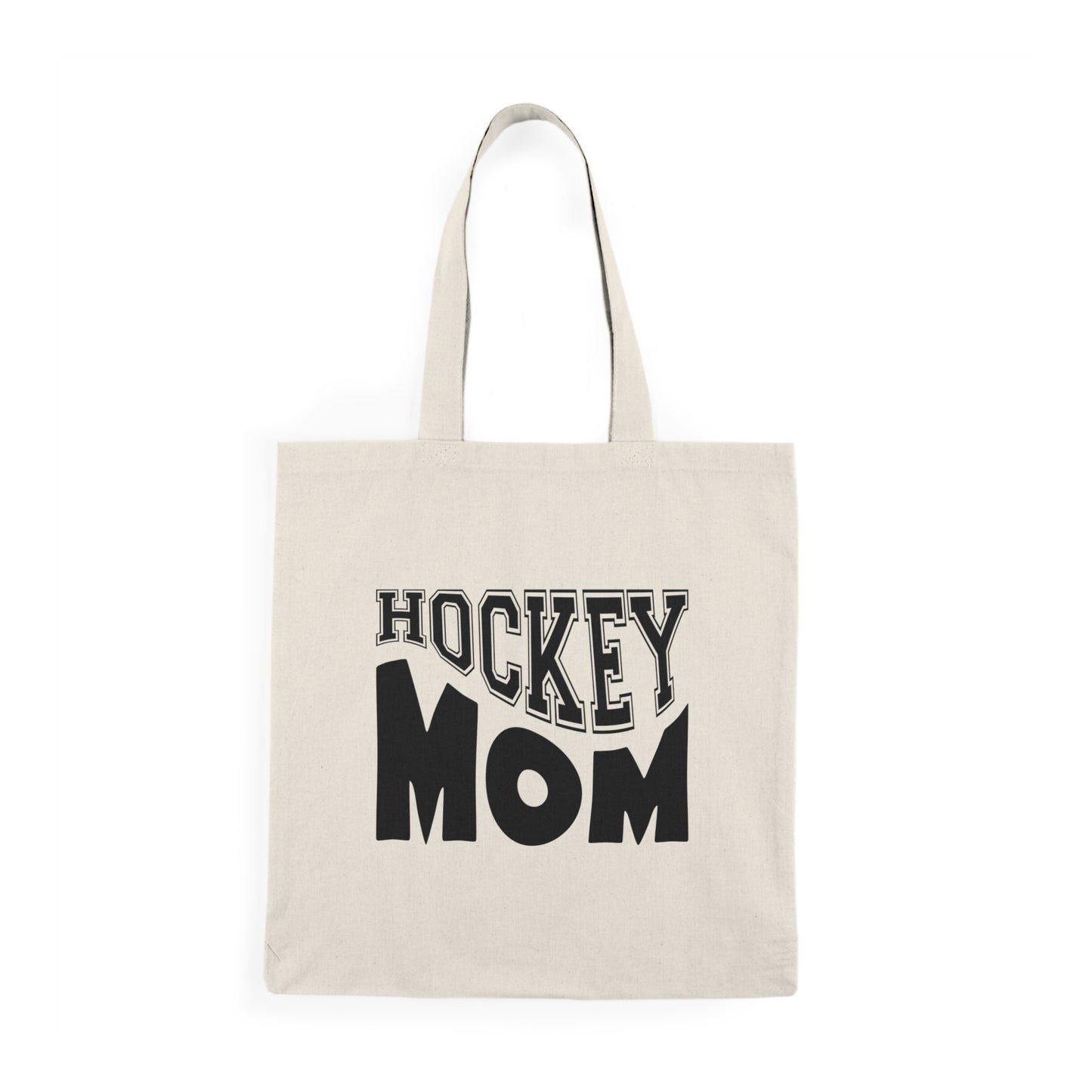 Natural Tote Bag - HOCKEY MOM