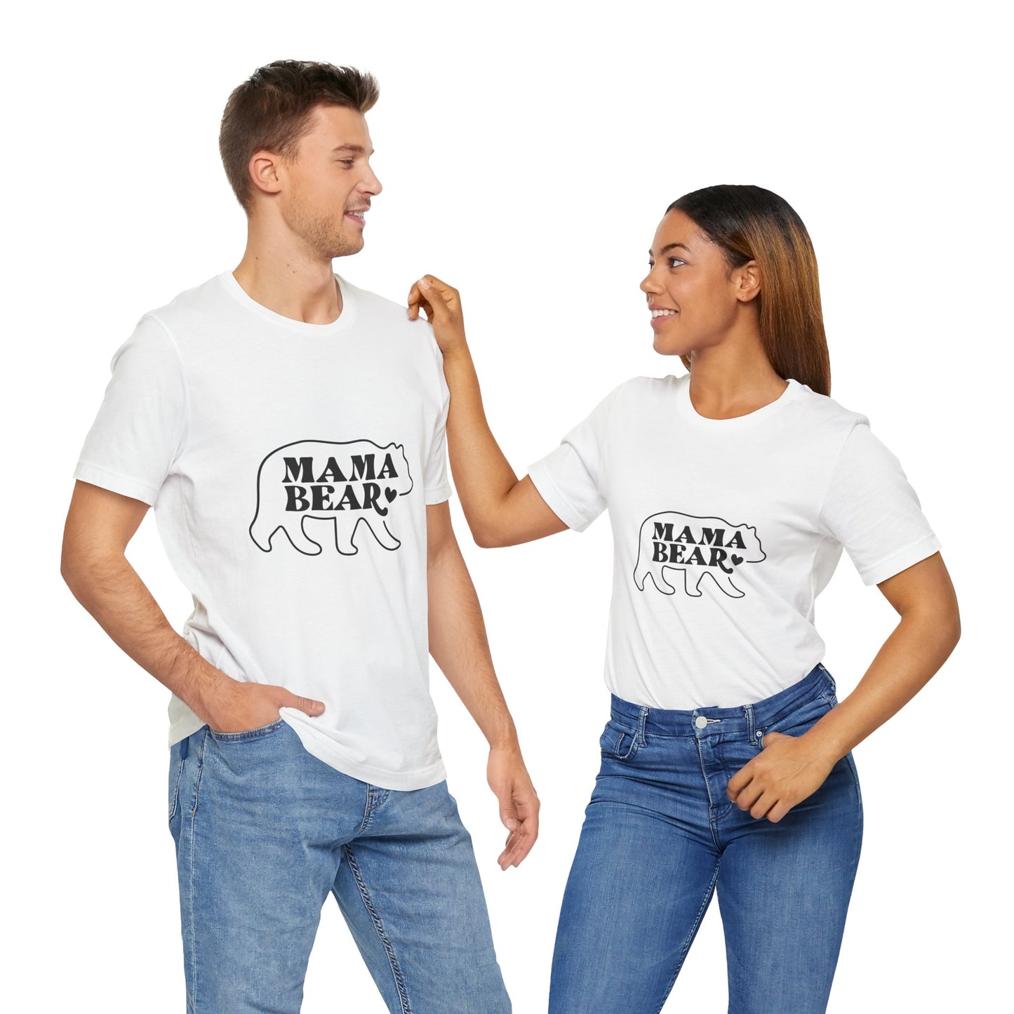 Unisex Jersey Short Sleeve Tee- Mama-bear Print