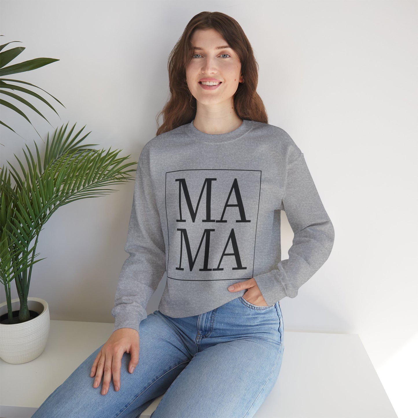 Unisex Sweatshirt with print of MAMA