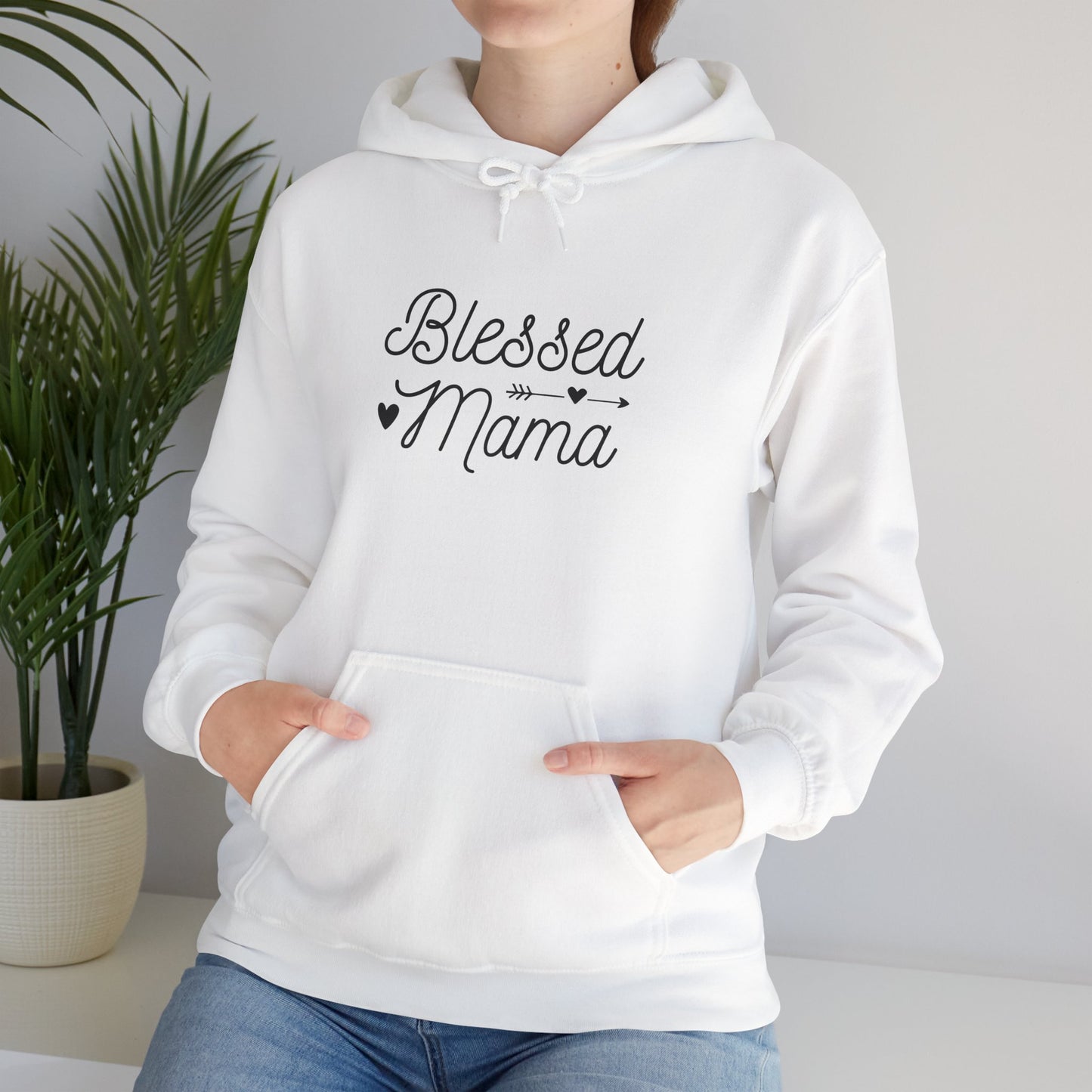 Unisex Hooded Sweatshirt- Blessed Mama