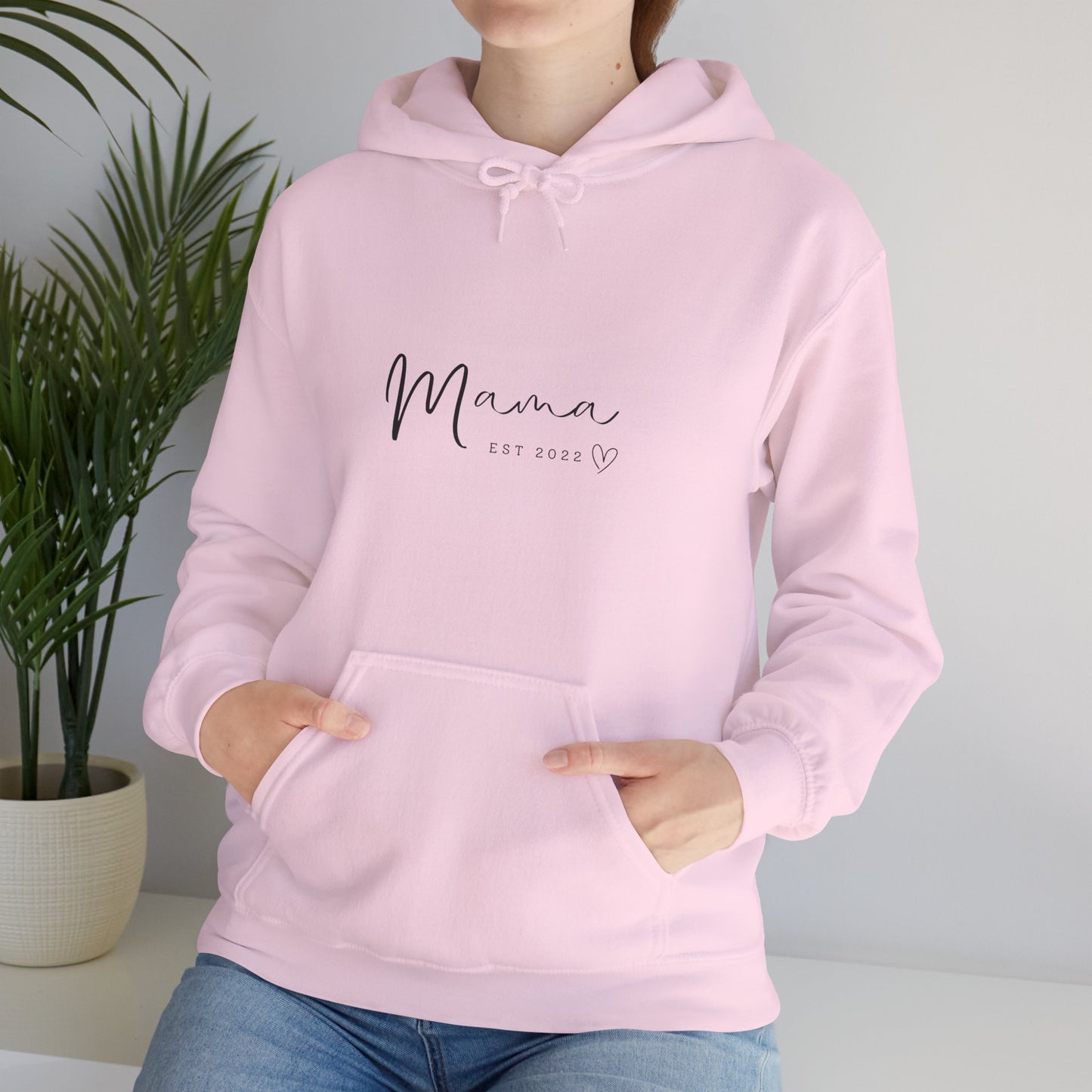 Unisex Hooded Sweatshirt- MAMA EST 2022