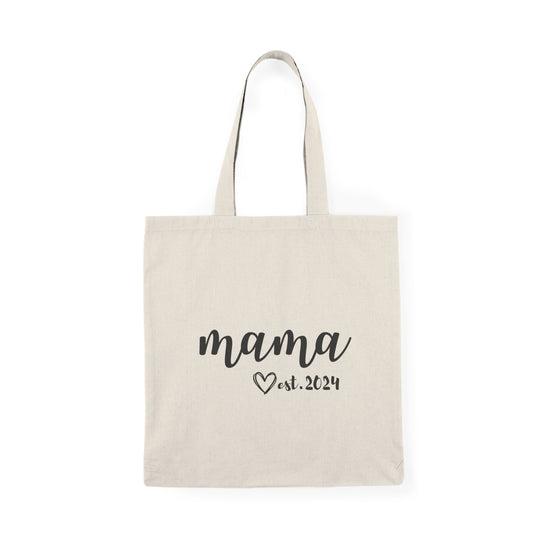 Natural Tote Bag - MAMA EST  2024