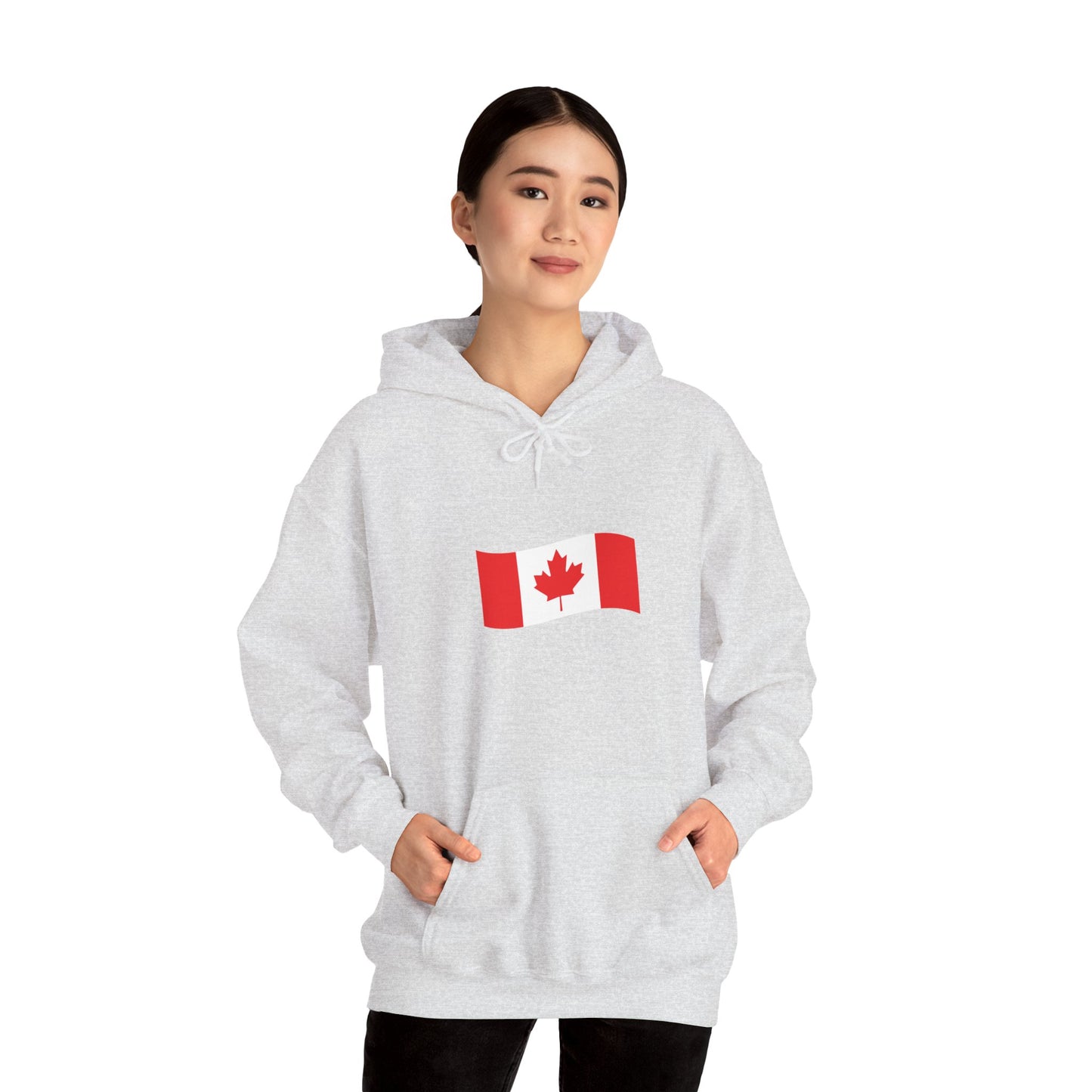 Unisex Hooded Sweatshirt- Canadian Flag