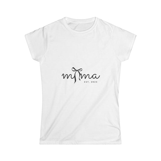 Women's Softstyle Tee- MAMA EST 2023