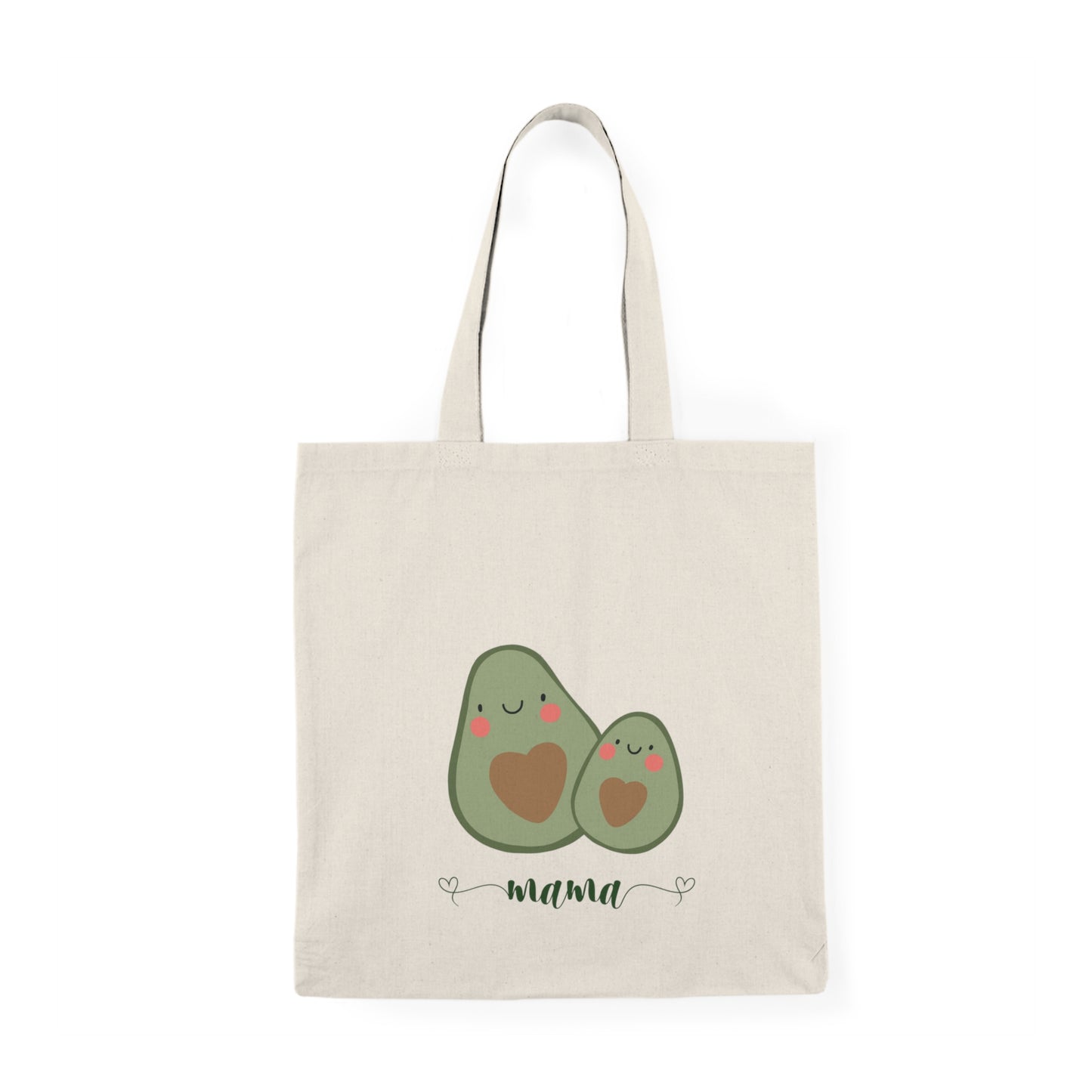 Natural Tote Bag - Avocado Print