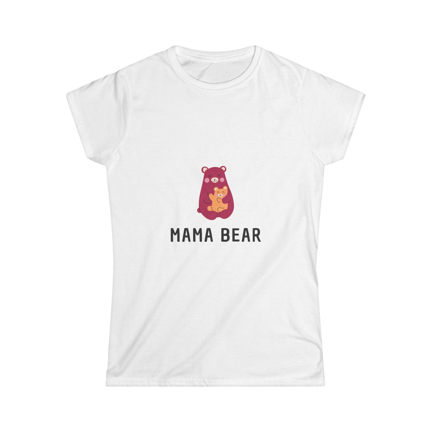 Women's Softstyle Tee- Pink Mama Bear