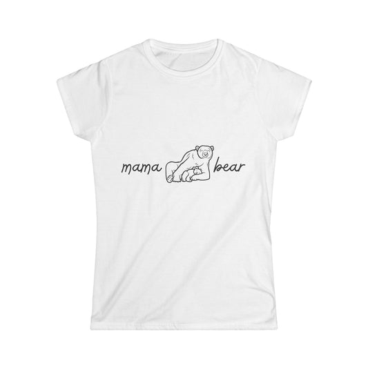 Women's Softstyle Tee- Mama Bear