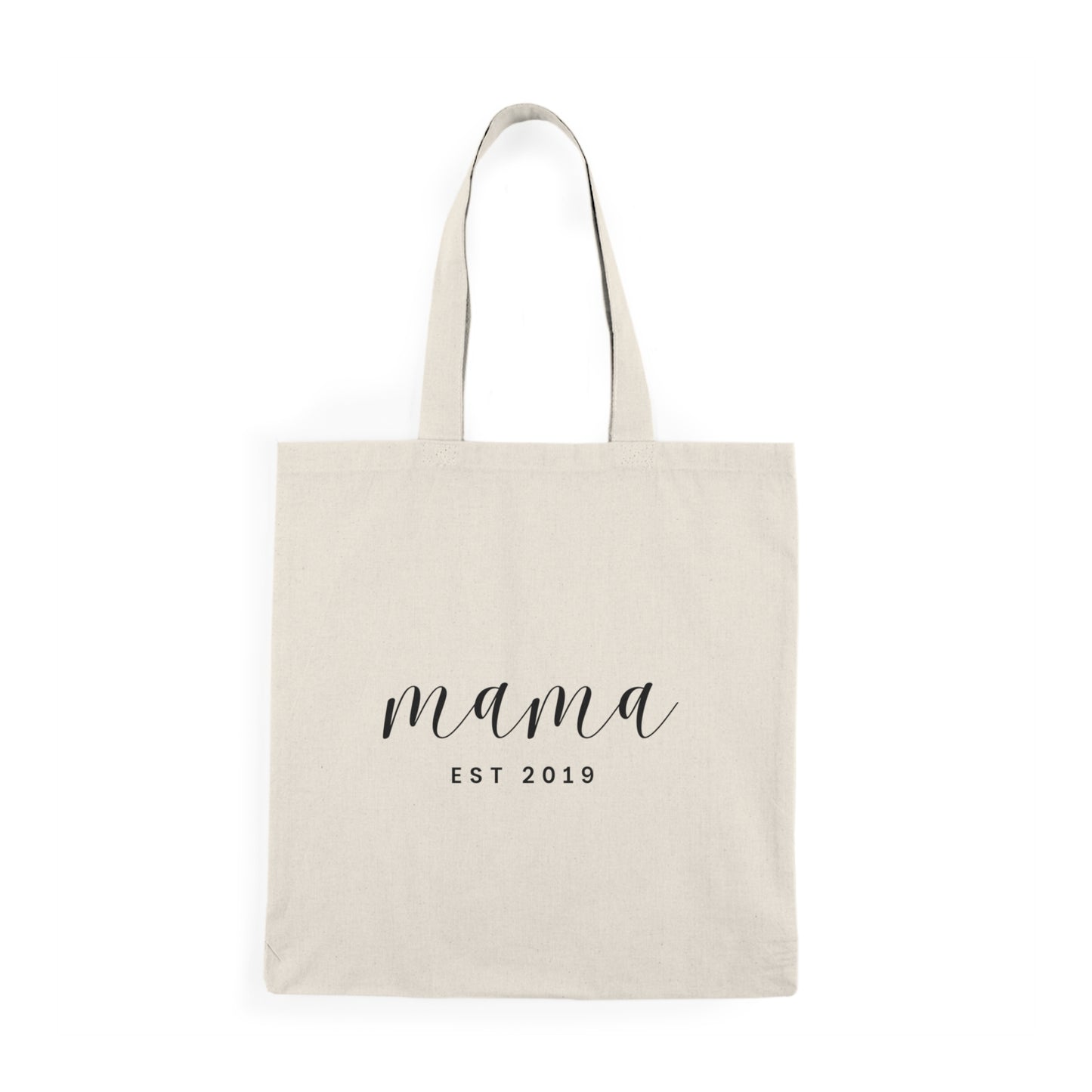 Natural Tote Bag - MAMA EST 2019