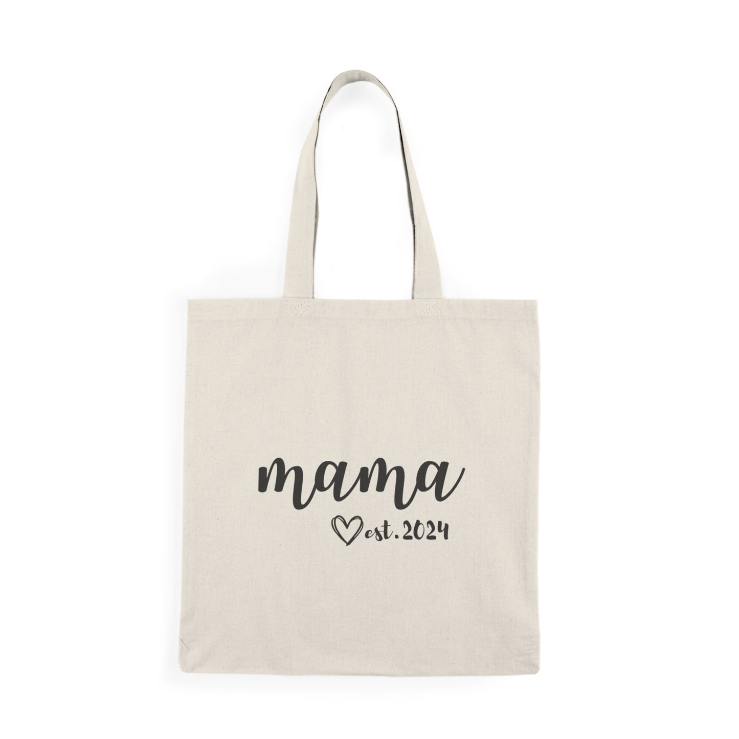 Natural Tote Bag - MAMA EST  2024