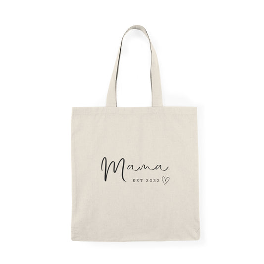 Natural Tote Bag - MAMA EST  2022