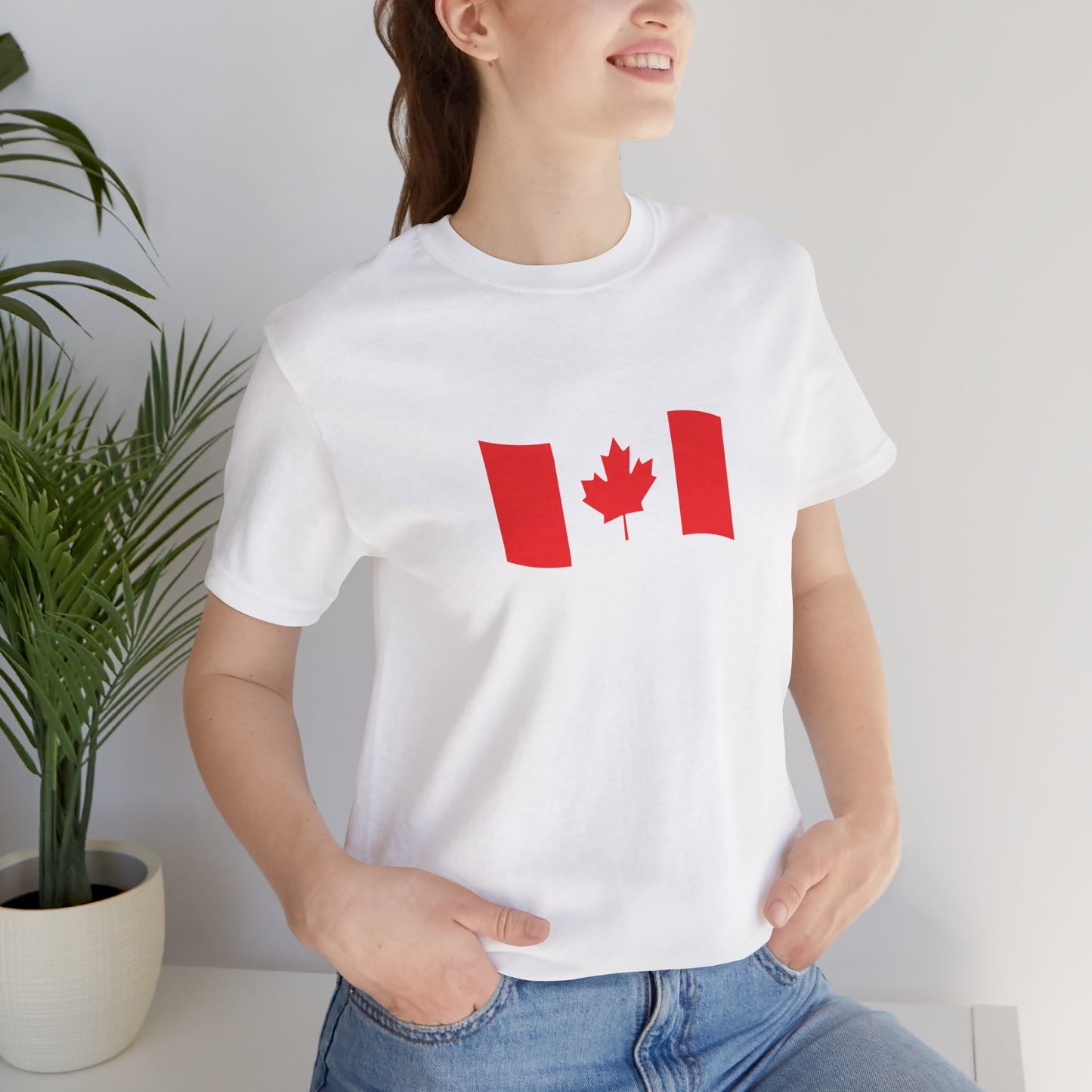Unisex Jersey Short Sleeve Tee- Canadian Flag