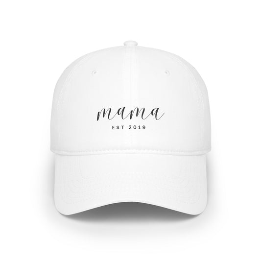Low Profile Baseball Cap- MAMA EST 2019
