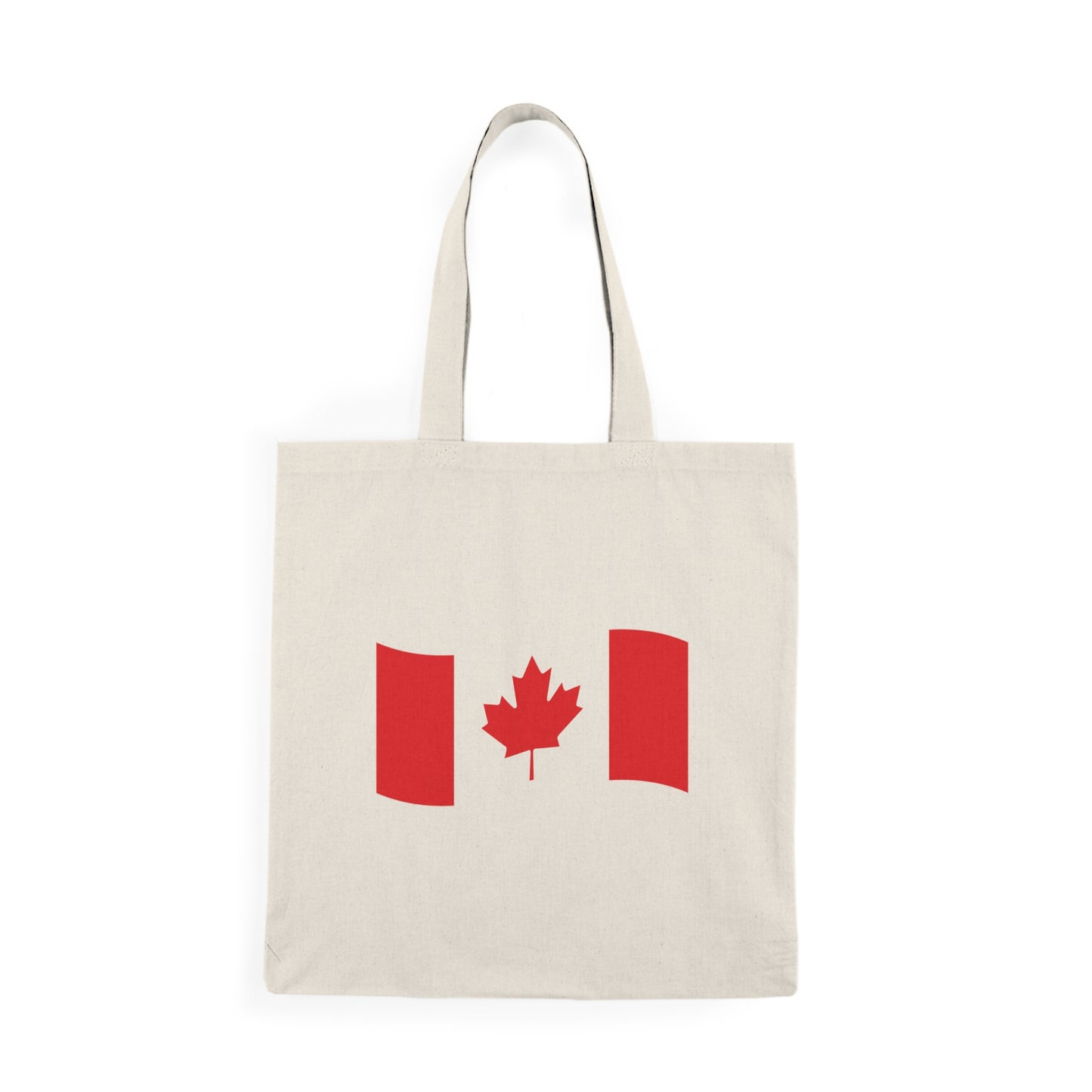 Natural Tote Bag - Canadian Flag