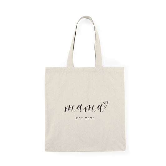 Natural Tote Bag - MAMA EST 2020