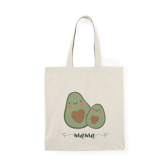 Natural Tote Bag - Avocado Print