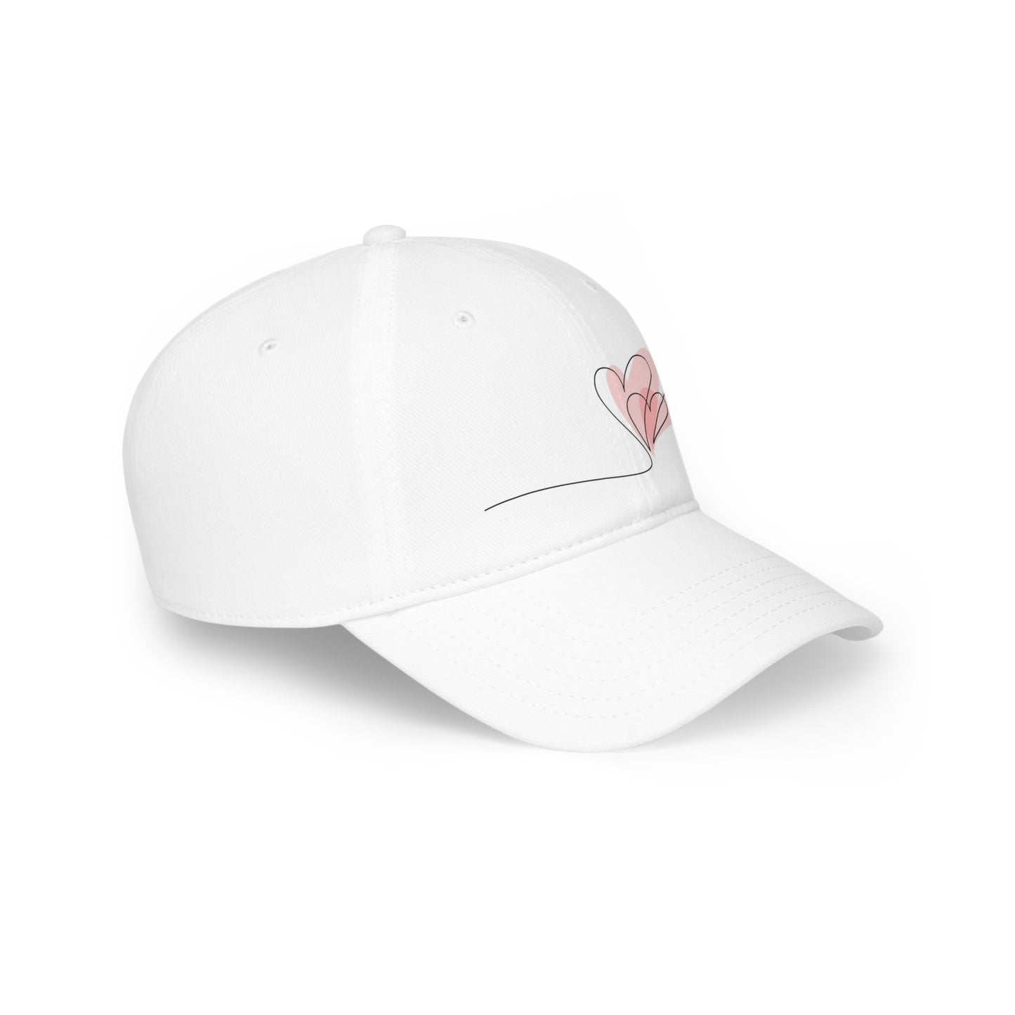 Low Profile Baseball Cap with Heart