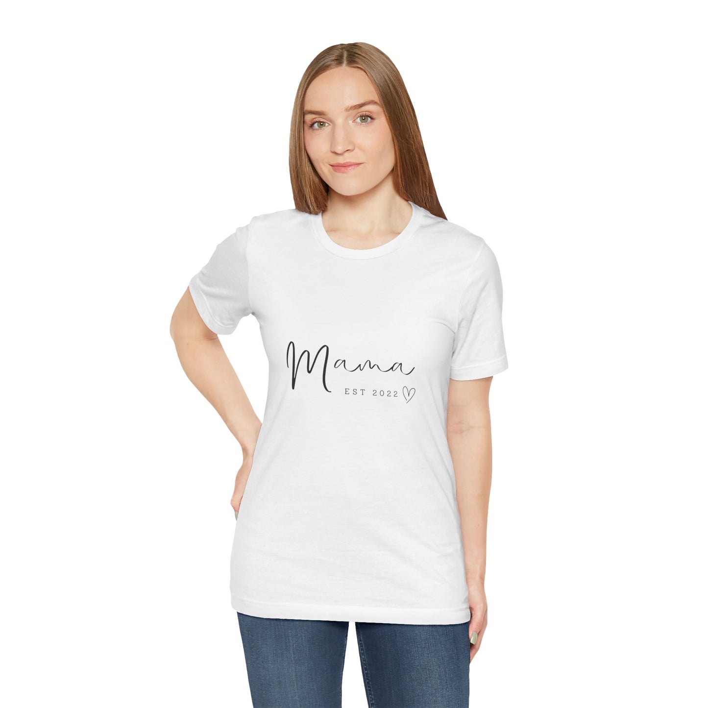 Unisex Jersey Short Sleeve Tee- MAMA EST 2022