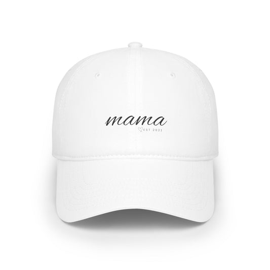 Low Profile Baseball Cap- MAMA EST 2021