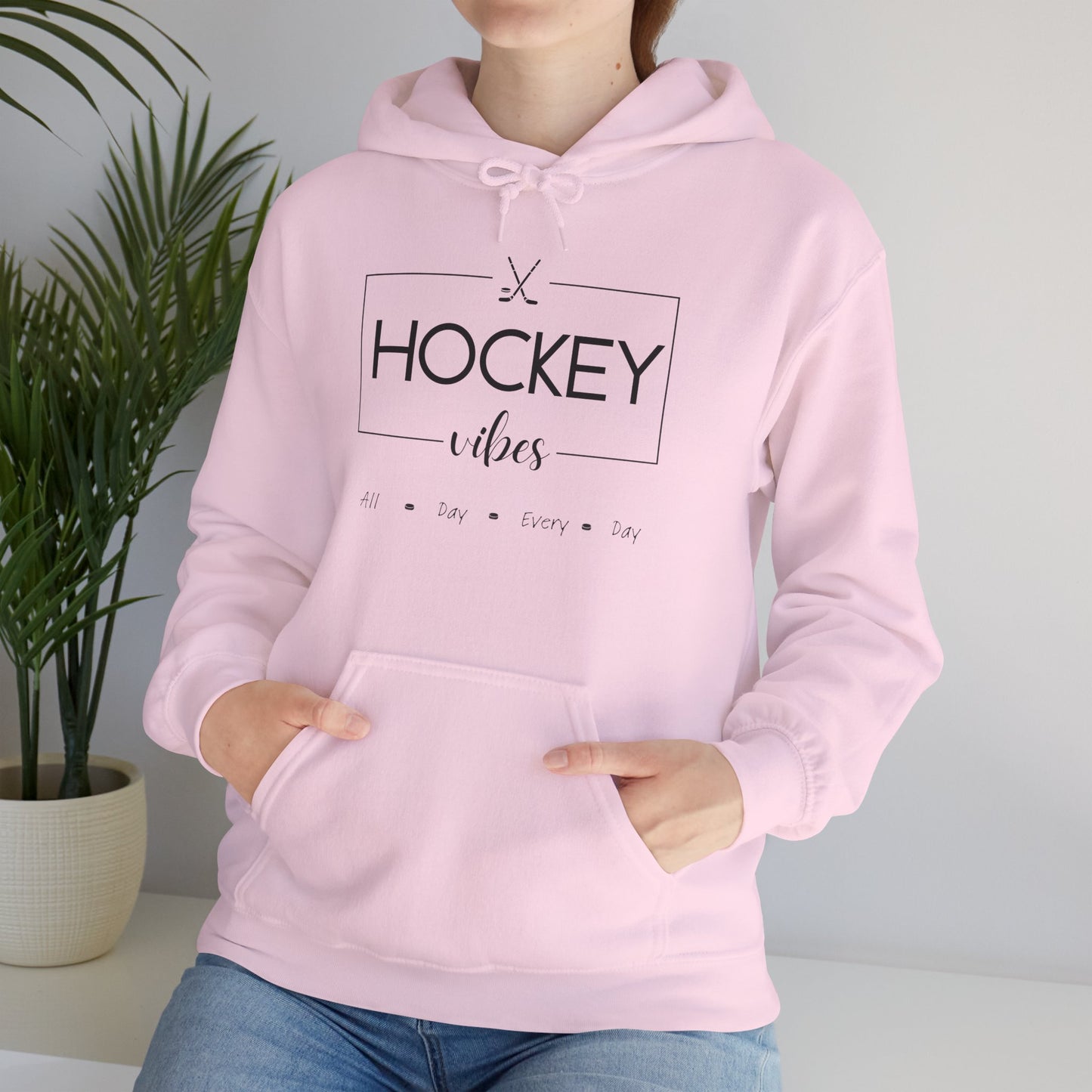 Unisex Hooded Sweatshirt-Hockey Vibes