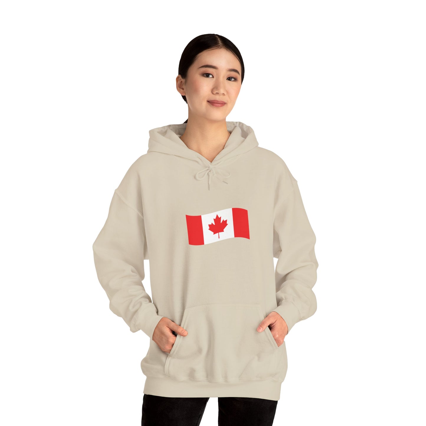Unisex Hooded Sweatshirt- Canadian Flag