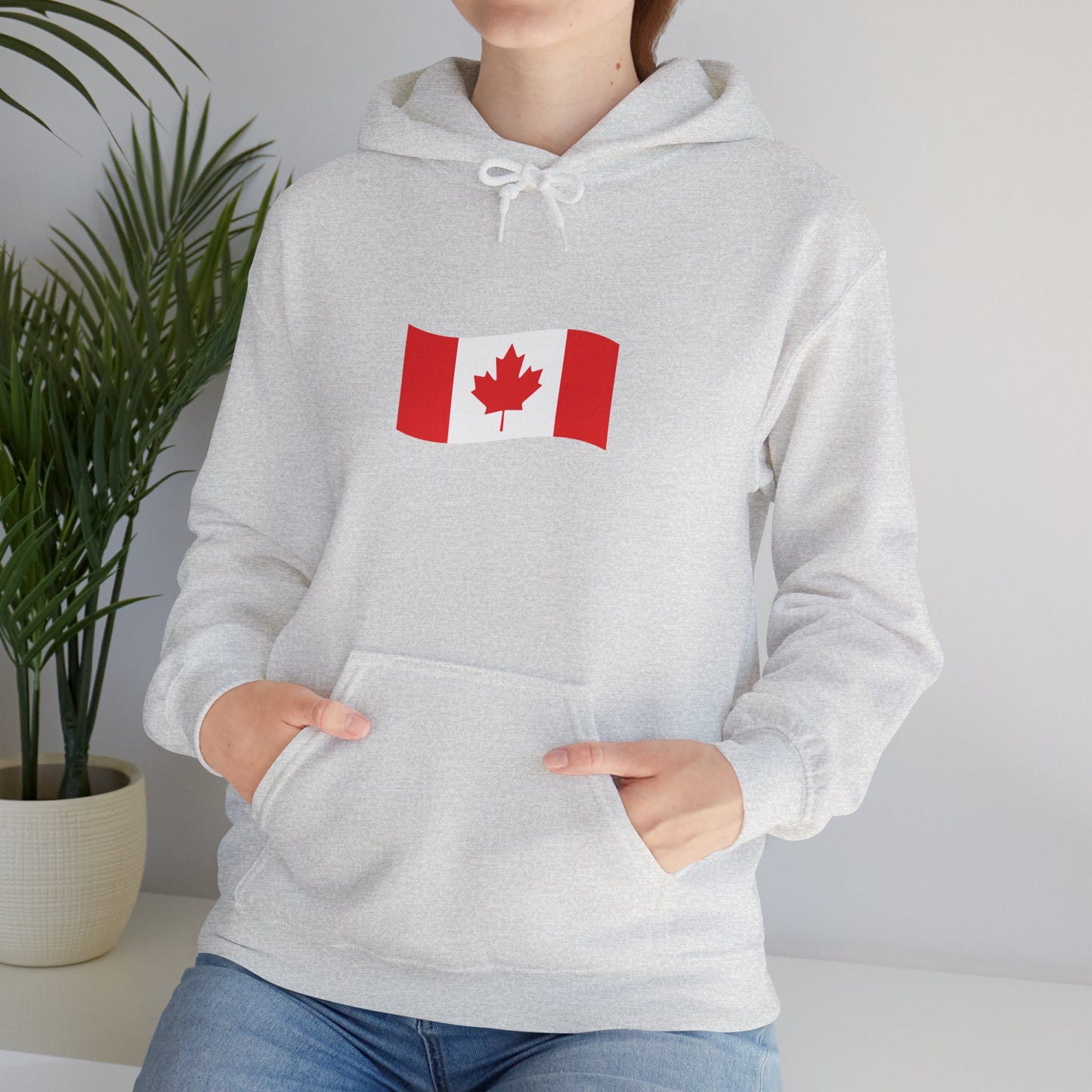 Unisex Hooded Sweatshirt- Canadian Flag