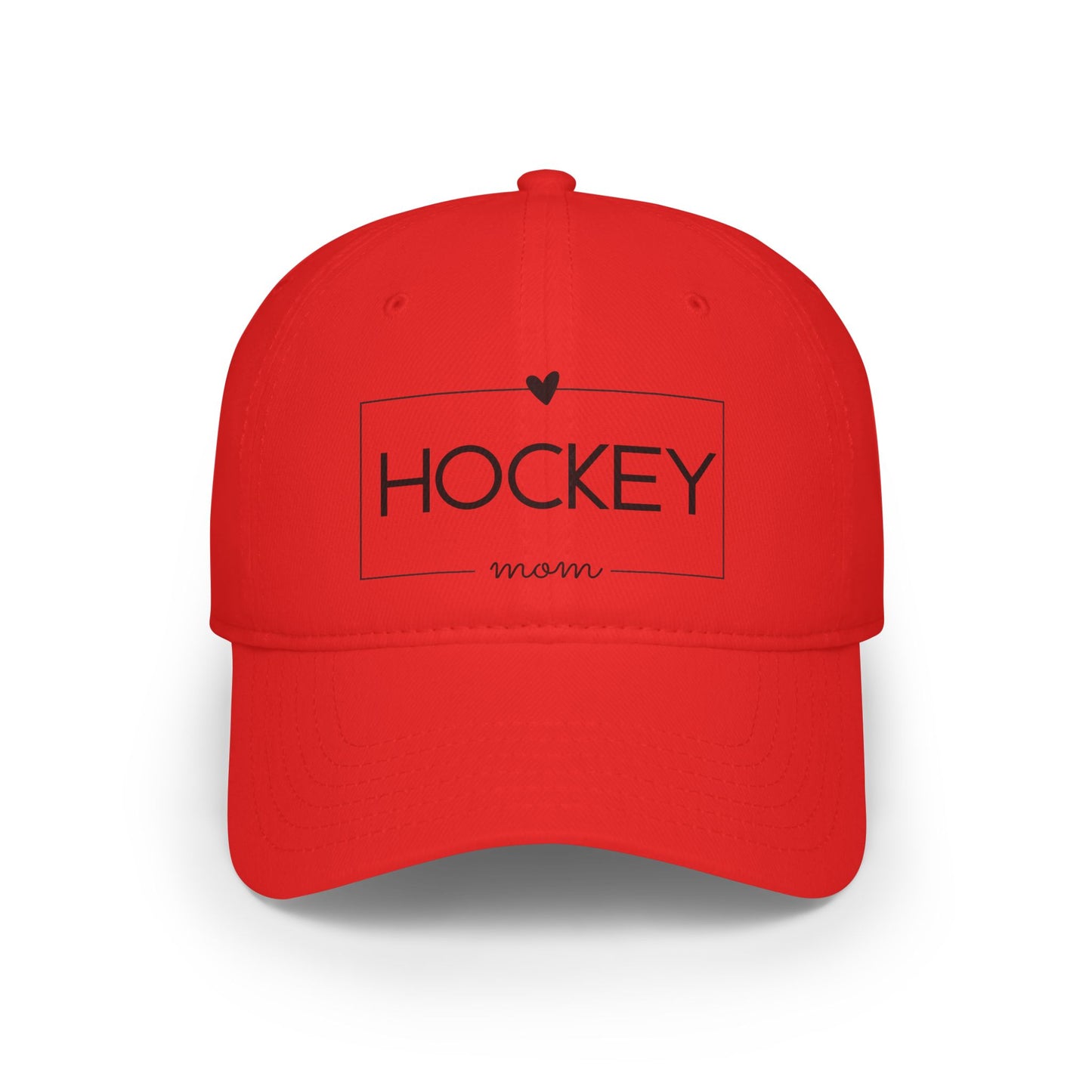 Low Profile Baseball Cap- Hockey Mom Print
