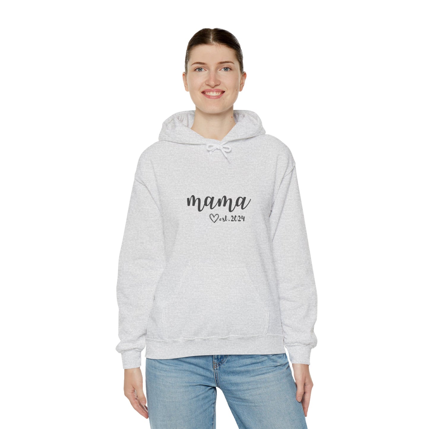 Unisex Hooded Sweatshirt- MAMA EST 2024