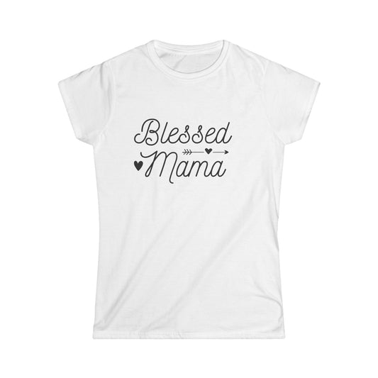 Women's Softstyle Tee- Blessed Mama