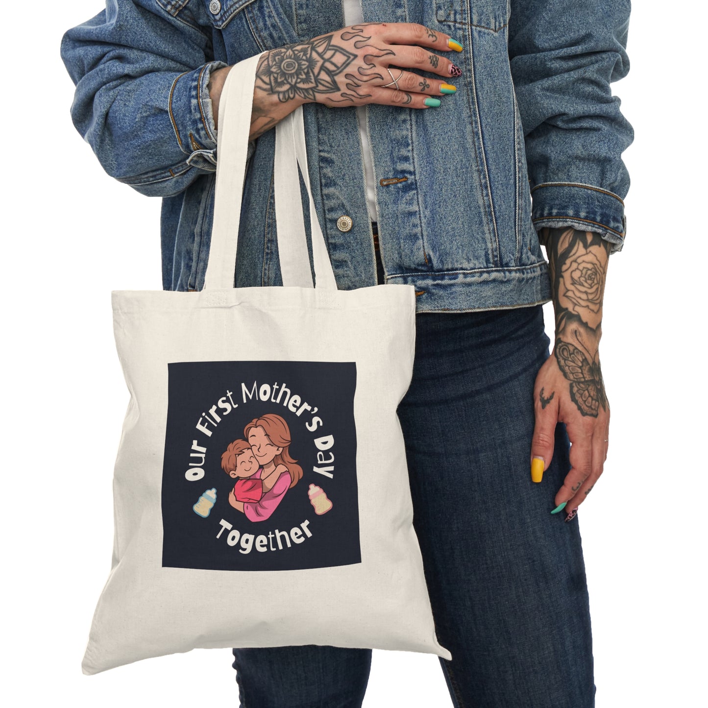 Natural Tote Bag - Our First Mother's Day Together