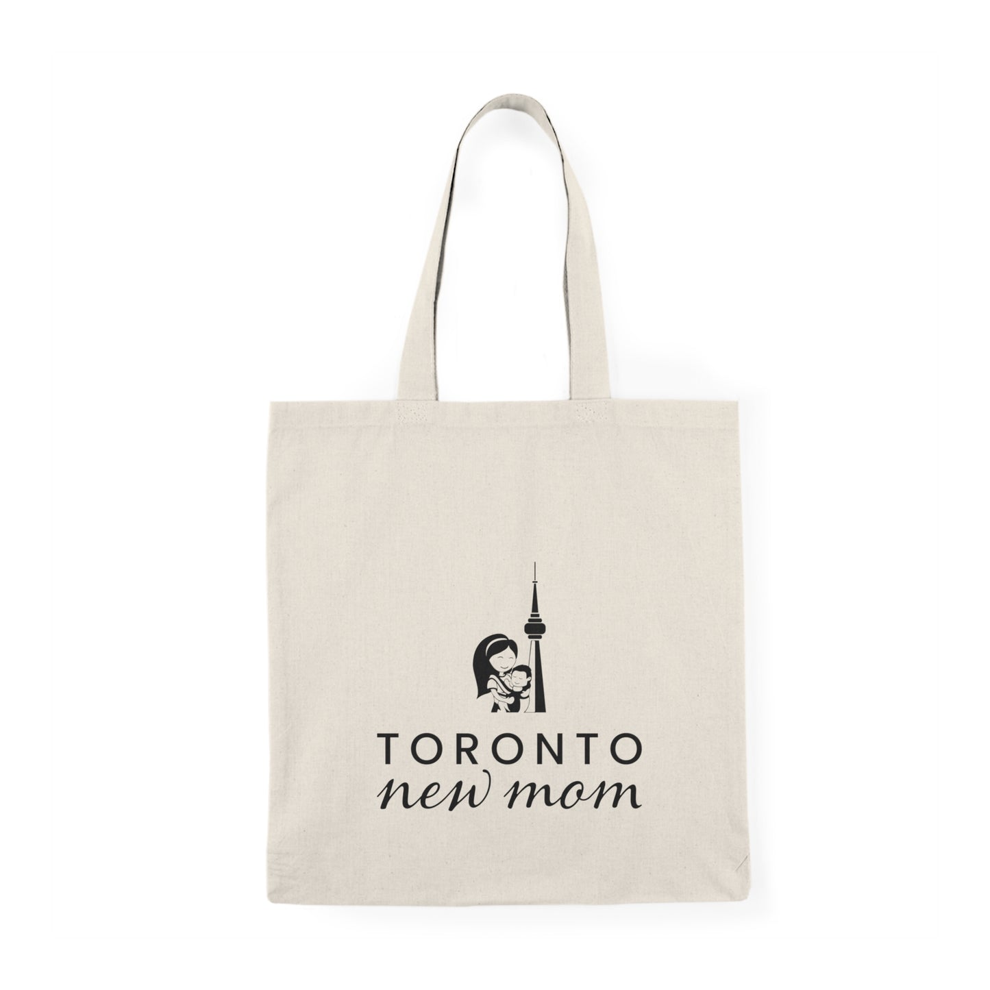 Natural Tote Bag - Toronto New Mom Print