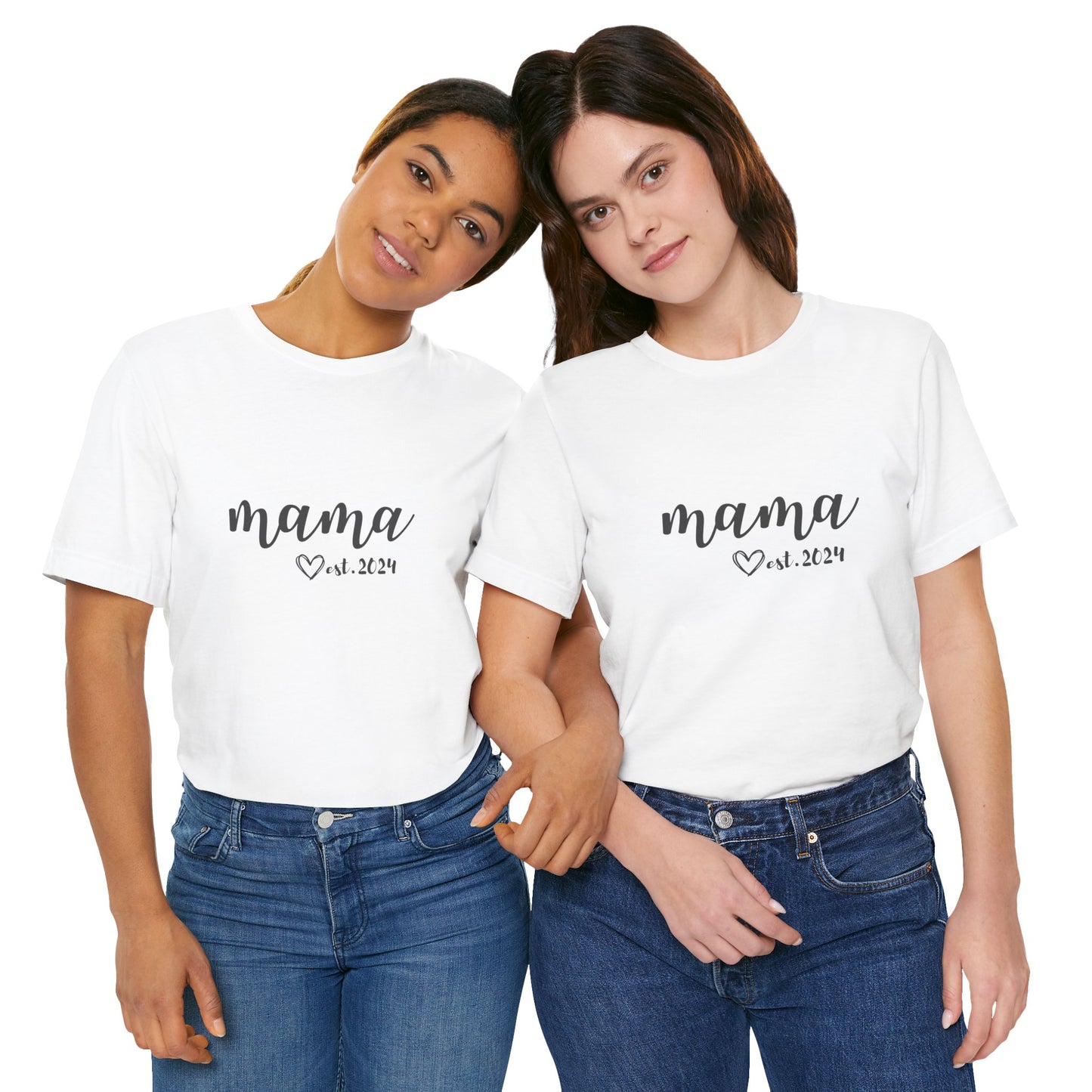 Unisex Jersey Short Sleeve Tee- MAMA EST 2024