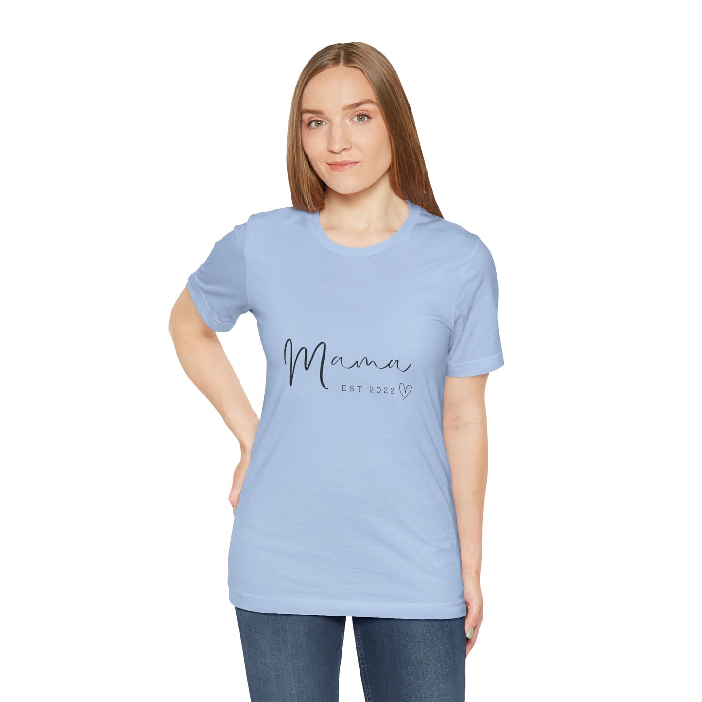 Unisex Jersey Short Sleeve Tee- MAMA EST 2022