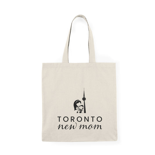 Natural Tote Bag - Toronto New Mom Print