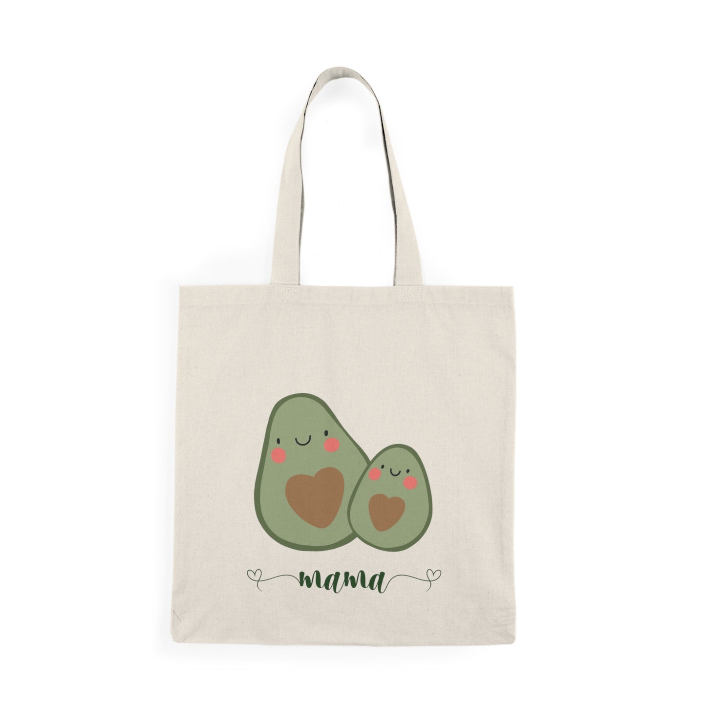 Natural Tote Bag - Avocado Print