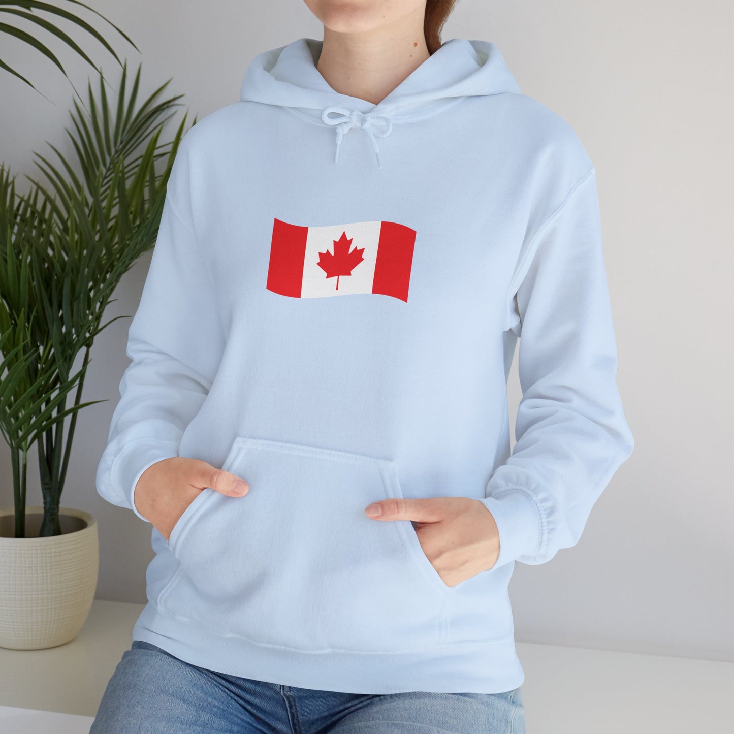 Unisex Hooded Sweatshirt- Canadian Flag