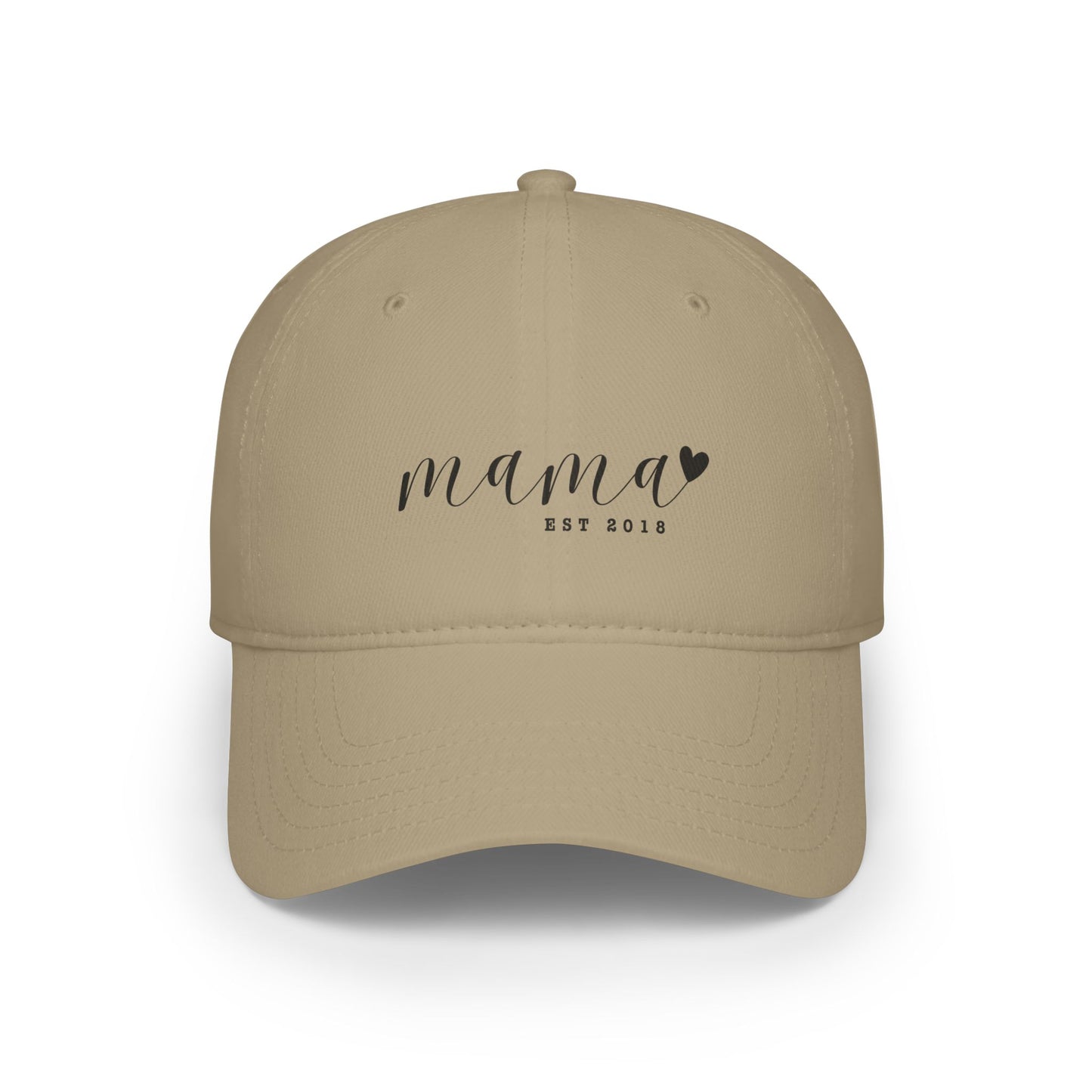 Low Profile Baseball Cap- MAMA EST 2018