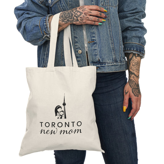 Natural Tote Bag - Toronto New Mom Print