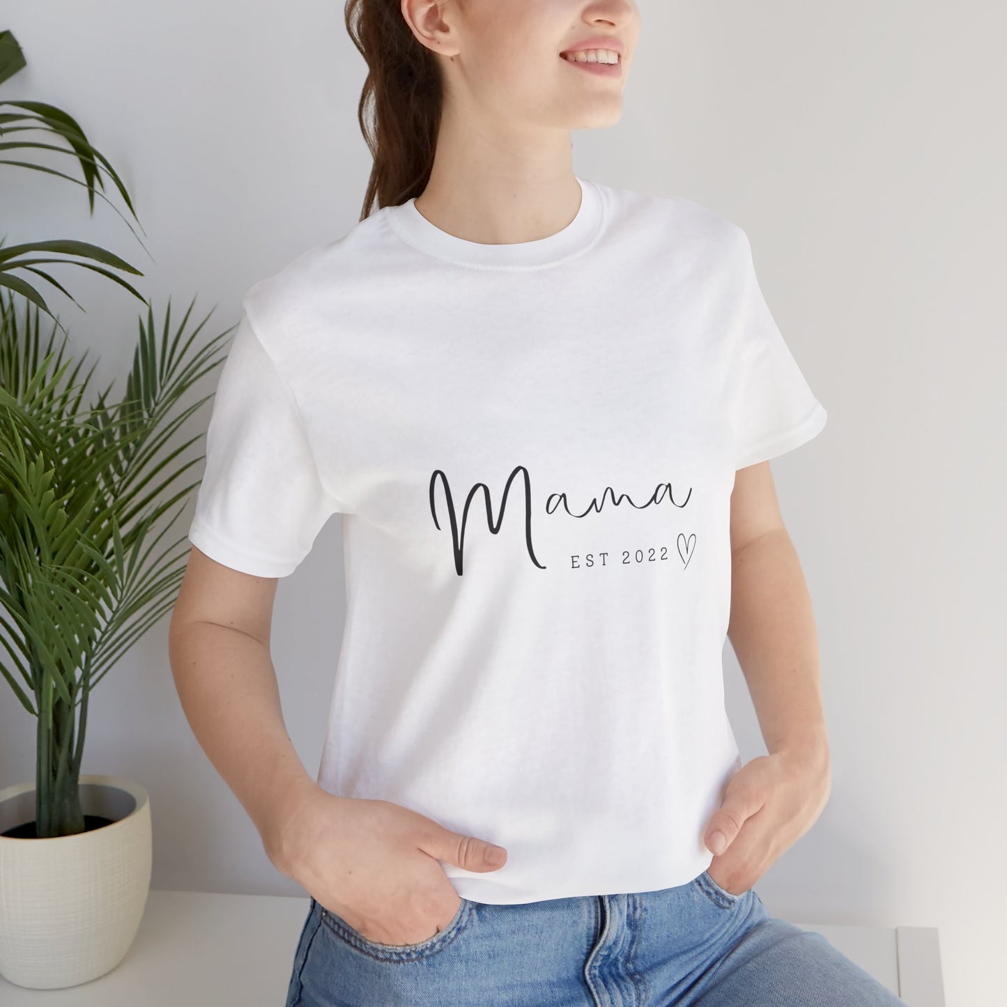 Unisex Jersey Short Sleeve Tee- MAMA EST 2022