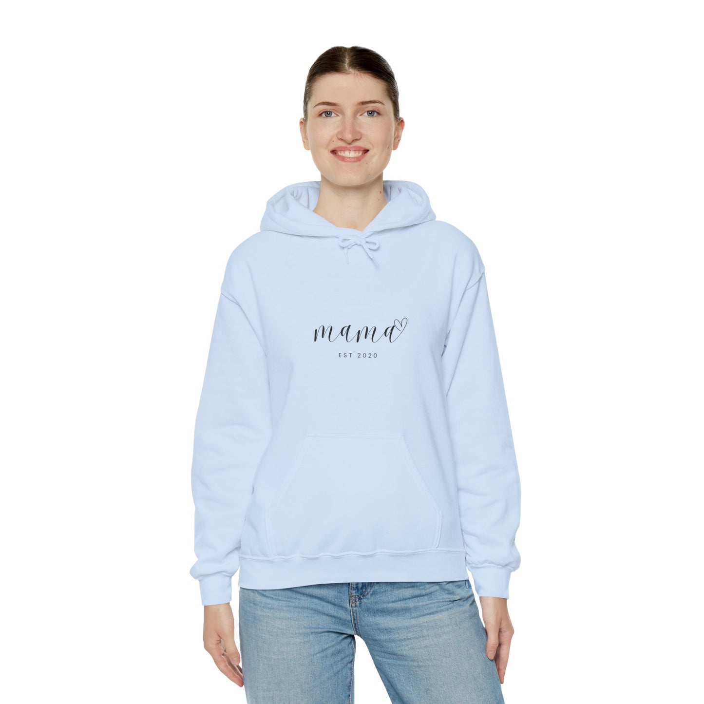 Unisex Hooded Sweatshirt- MAMA EST 2020