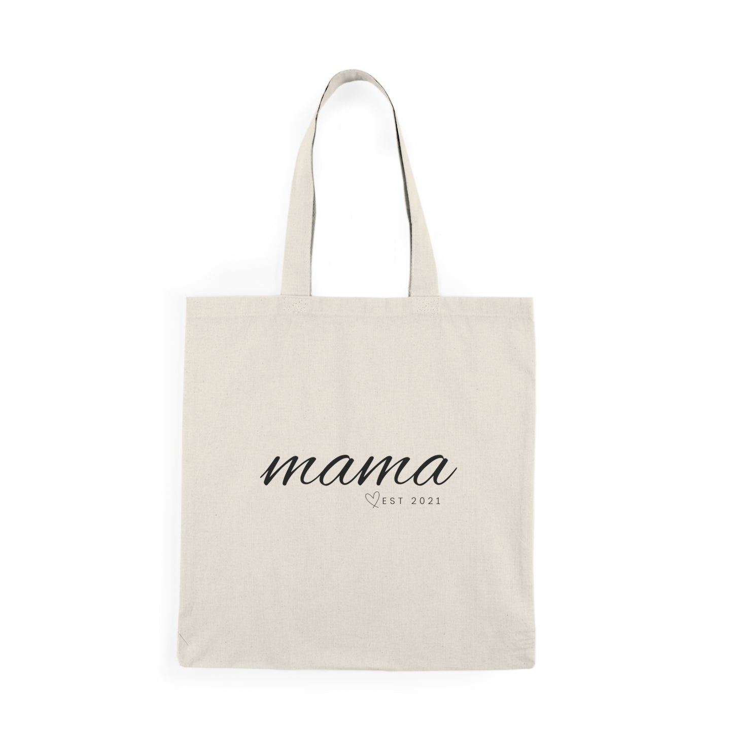 Natural Tote Bag - MAMA EST 2021