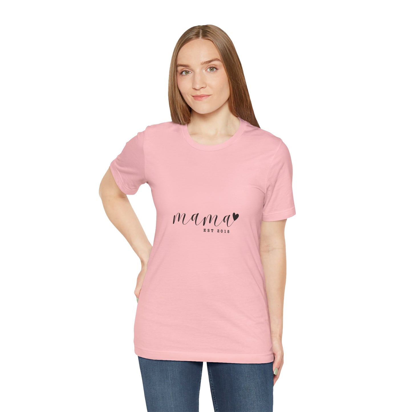 Unisex Jersey Short Sleeve Tee- MAMA EST 2018