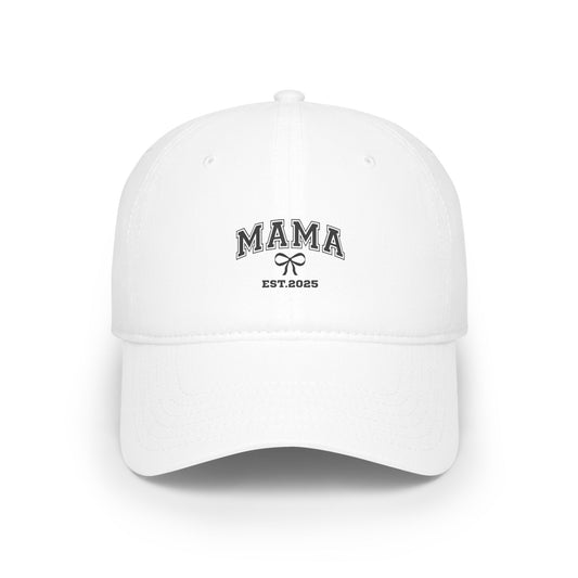 Low Profile Baseball Cap- MAMA EST 2025