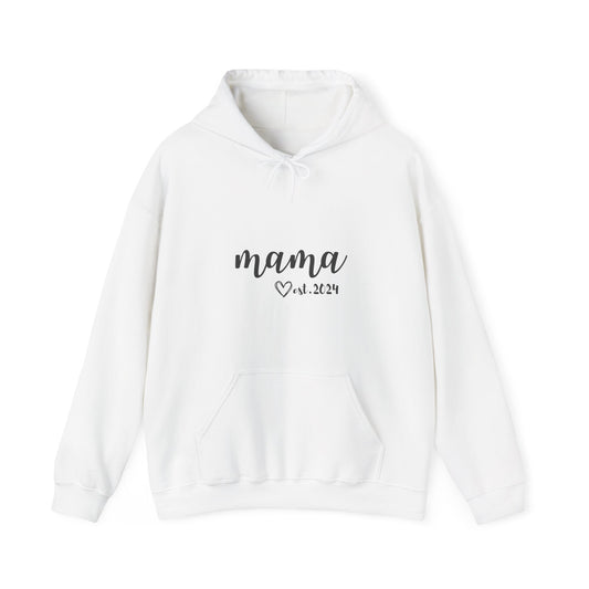 Unisex Hooded Sweatshirt- MAMA EST 2024