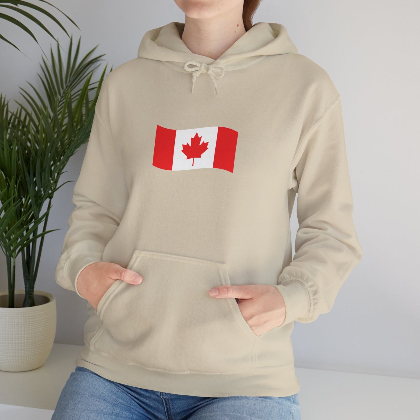 Unisex Hooded Sweatshirt- Canadian Flag