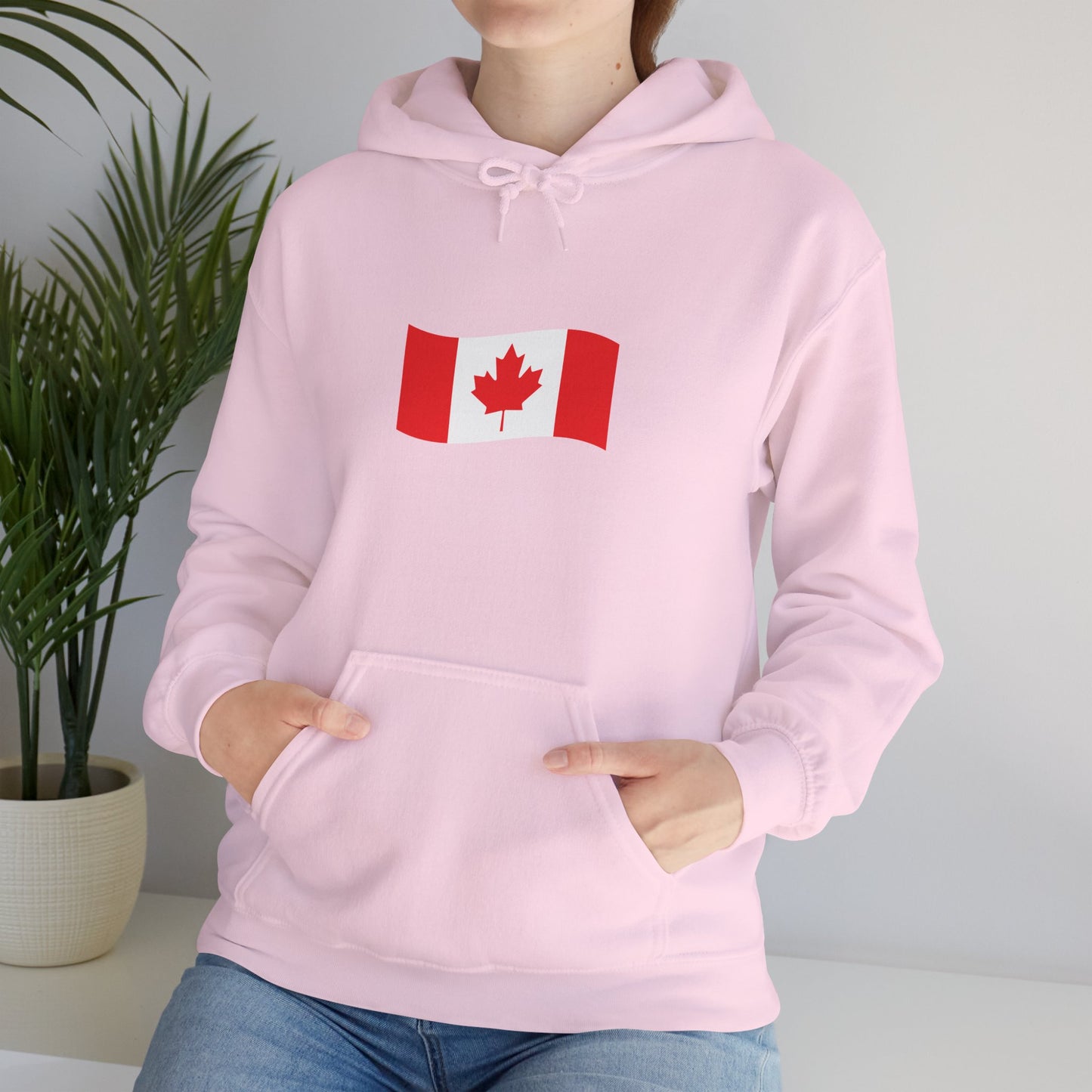 Unisex Hooded Sweatshirt- Canadian Flag