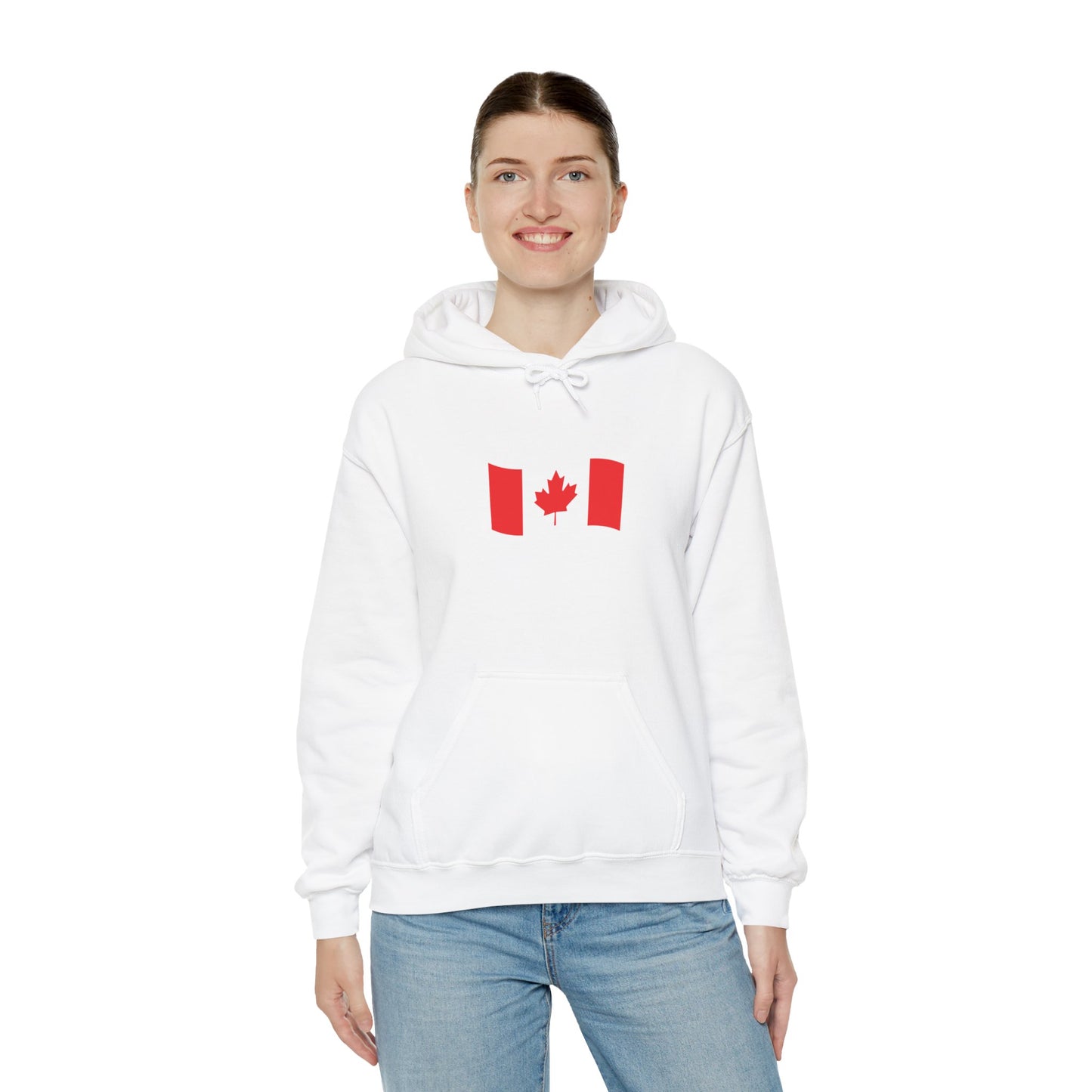 Unisex Hooded Sweatshirt- Canadian Flag