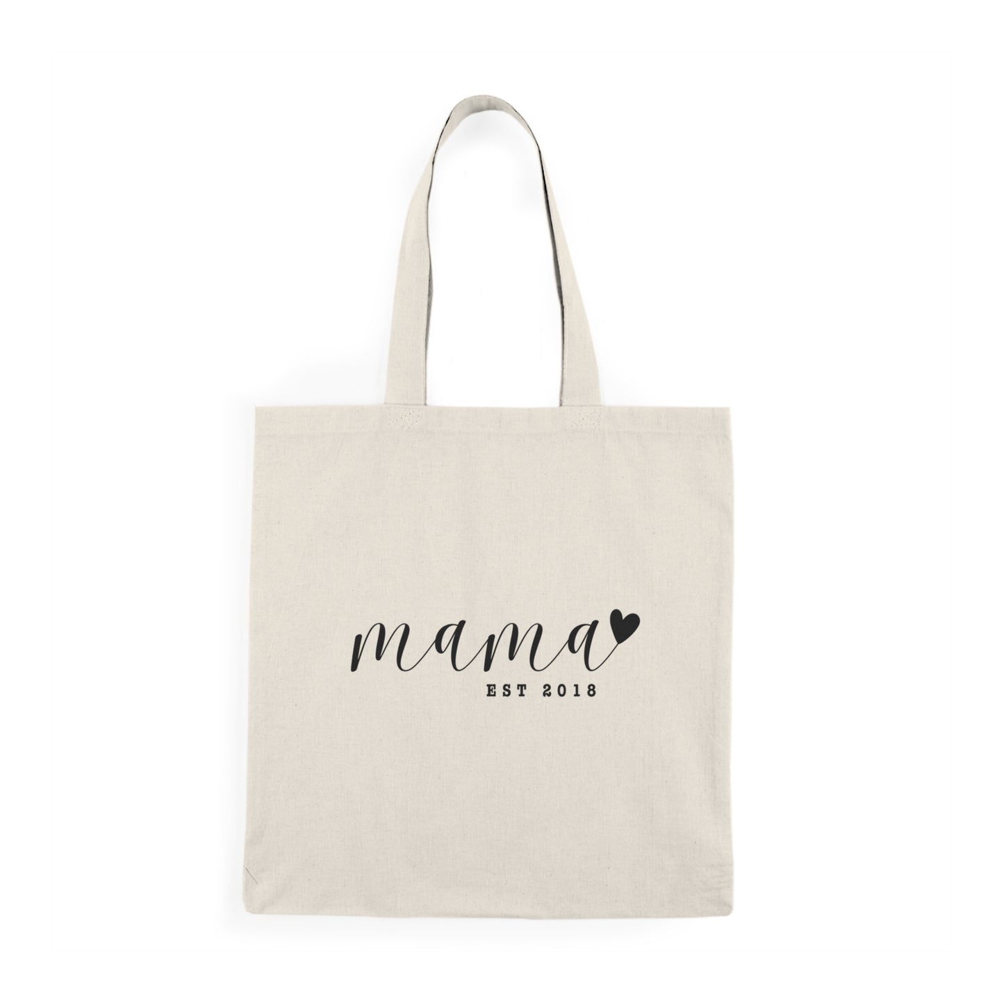 Natural Tote Bag - MAMA EST 2018
