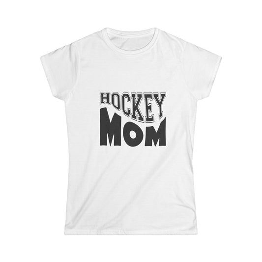 Women's Softstyle Tee- HOCKEY MOM